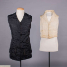 TWO SILK WAISTCOATS, 1830s &amp; 1880s