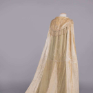 BEADED &amp; SEQUINED SILK SHOULDER TRAIN, 1920s