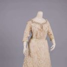 LACE &amp; CHINE SILK TEA DRESS, c. 1905