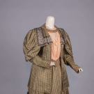 PRINTED SILK DAY ENSEMBLE, c. 1908