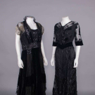 TWO SEQUINED &amp; BEADED EVENING DRESSES, LONDON, 1910s