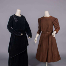 ONE MOURNING &amp; ONE SPORTING DRESS, LATE 1900-EARLY 1910s
