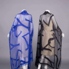 TWO YVES SAINT LAURENT LOGO SCARVES, 2000s