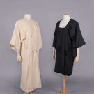 ONE EMBROIDERED KIMONO &amp; ONE KIMONO STYLE DRESS, 1930s