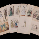 GENEROUS LOT OF FASHION PLATES, FRANCE &amp; ITALY, 1813-1900