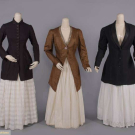FIVE WOOL OR SILK LADIES JACKETS, BALTIMORE, 1880-1920s