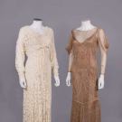 TWO EVENING DRESSES, EARLY 1930s