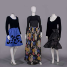 THREE DESIGNER COCKTAIL DRESSES, FRANCE &amp; USA, 1980s