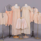 SEVEN SILK BOUDOIR PIECES, 1920s-1930s