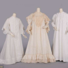 THREE NIGHT OR BOUDOIR GOWNS, LATE 19TH-EARLY 20TH C