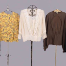 FIVE SILK CREPE &amp; CHIFFON BLOUSES, USA, 1910s-1920s