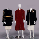 THREE LADIES VELVET COATS, PARIS, LATE 1930s-1940s