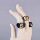 THREE CELLULOID PRISON RINGS, AMERICA, 1930-1940s