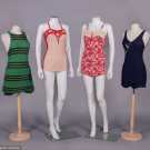 FOUR BATHING SUITS, 1930-1950s