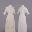 TWO CHEMICAL LACE TEA DRESSES, 1910s