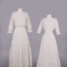 TWO LACE TEA DRESSES, 1910s