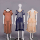 THREE PARTY OR DAY DRESSES, 1920-1930s