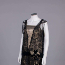 LAME’ &amp; LACE EVENING DRESS, EARLY 1920s