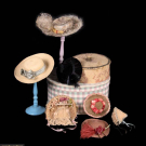 LOT OF DOLL HATS &amp; HATBOXES, EARLY 20TH C.