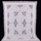 FILET &amp; CUTWORK TABLE COVER, C. 1910