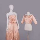 COUTURE CHRISTIAN DIOR SILK PARTY DRESS &amp; JACKET, LONDON, LATE 1950s
