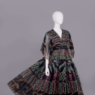 ZANDRA RHODES SILK PARTY DRESS, LONDON, 1970s