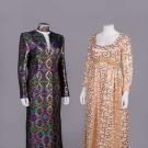 TWO DESIGNER EVENING DRESSES, USA, 1970s