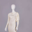 SILK SATIN WEDDING DRESS, c. 1930