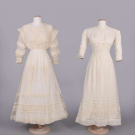 TWO LACE AFTERNOON DRESSES, c. 1908-1912
