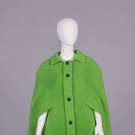 COUTURE DIOR KELLY GREEN WOOL CAPE, PARIS, A/W 1966