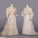 TWO AFTERNOON DRESSES, c. 1905