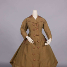 SILK FAILLE VISITING DRESS, c. 1869
