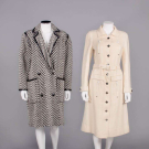 TWO WOOL COURREGES COATS, PARIS, 1970-1980s