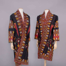 TWO EMBROIDERED CHYRPY, TURKMENISTAN, 1930-MID 20TH C