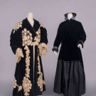 TWO SILK OR VELVET EVENING COATS, 1912-1915