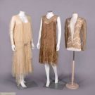 TWO LACE PARTY DRESSES, c. 1925 &amp; c. 1927