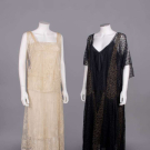 TWO LACE EVENING DRESSES, c. 1927