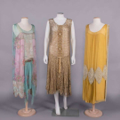 THREE SILK CHIFFON OR LAME’ EVENING DRESSES, NEW YORK, c. 1924