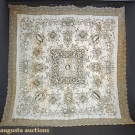 ITALIAN LACE &amp; CUTWORK TABLECLOTH, c. 1900