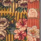 FLORAL CHINTZ PARTIAL BED HANGING, c. 1820