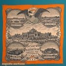 PHILADELPHIA CENTENNIAL PRINT BANDANA, 1876