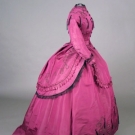 NELLIE GRANT SILK DAY DRESS, c. 1869