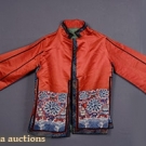 CHINESE SILK EMBROIDERED JACKET, c. 1900