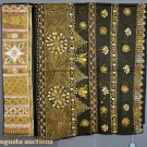 2 PIECES OF INDIAN WAX CLOTH, PRE-1930