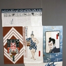 PRINTED TRADITIONAL TOWELING, JAPAN, c. 1930