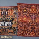 2 CAMBODIAN HANGINGS, EARLY 20th C